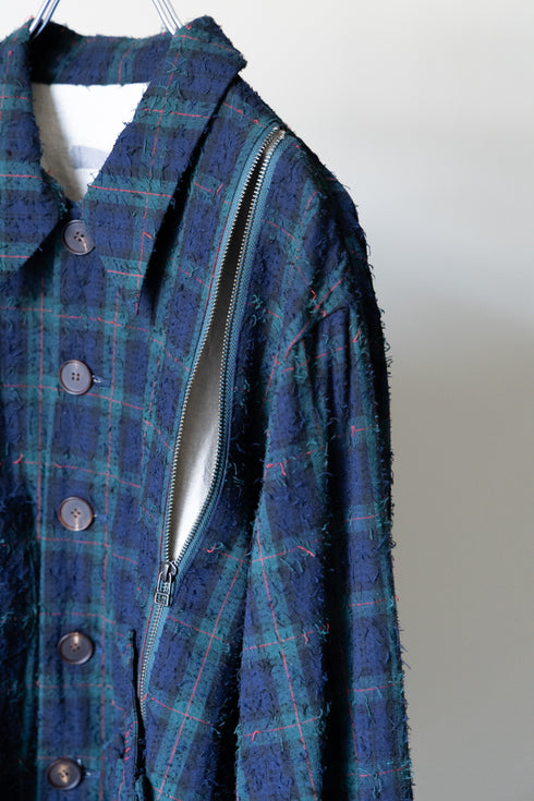 【YUTA MATSUOKA】"Fork Needle Punch Coach Jacket"